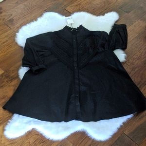 NWT- Zara Victorian-inspired mini oversized dress